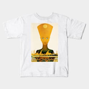 EGYPTIAN State Railways Train Art Deco Vintage Travel Kids T-Shirt